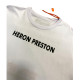 Хлопкова футболка Heron Preston біла з логотипом