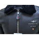 Чоловіча чорна шкіряна куртка AERONAUTICA Militare, розмір L, 4XL.