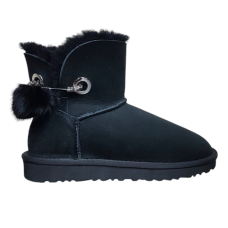 Жіночі уггі UGG чорний замш