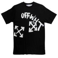 Бавовняна футболка OFF WHITE білий принт