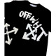 Бавовняна футболка OFF WHITE білий принт