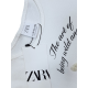 Футболка Zara для дівчинки біла, 13-14 років (164 см)