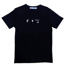 Бавовняна футболка OFF WHITE Peace чорна
