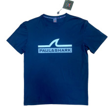 Бавовняна футболка Paul&Shark синя