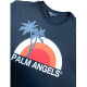 Бавовняна футболка Palm Angels чорна