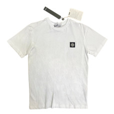Бавовняна футболка Stone Island біла