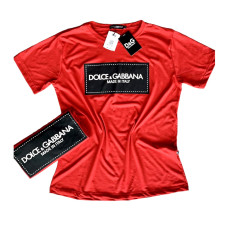 Оригінальна футболка Dolce&Gabbana червона